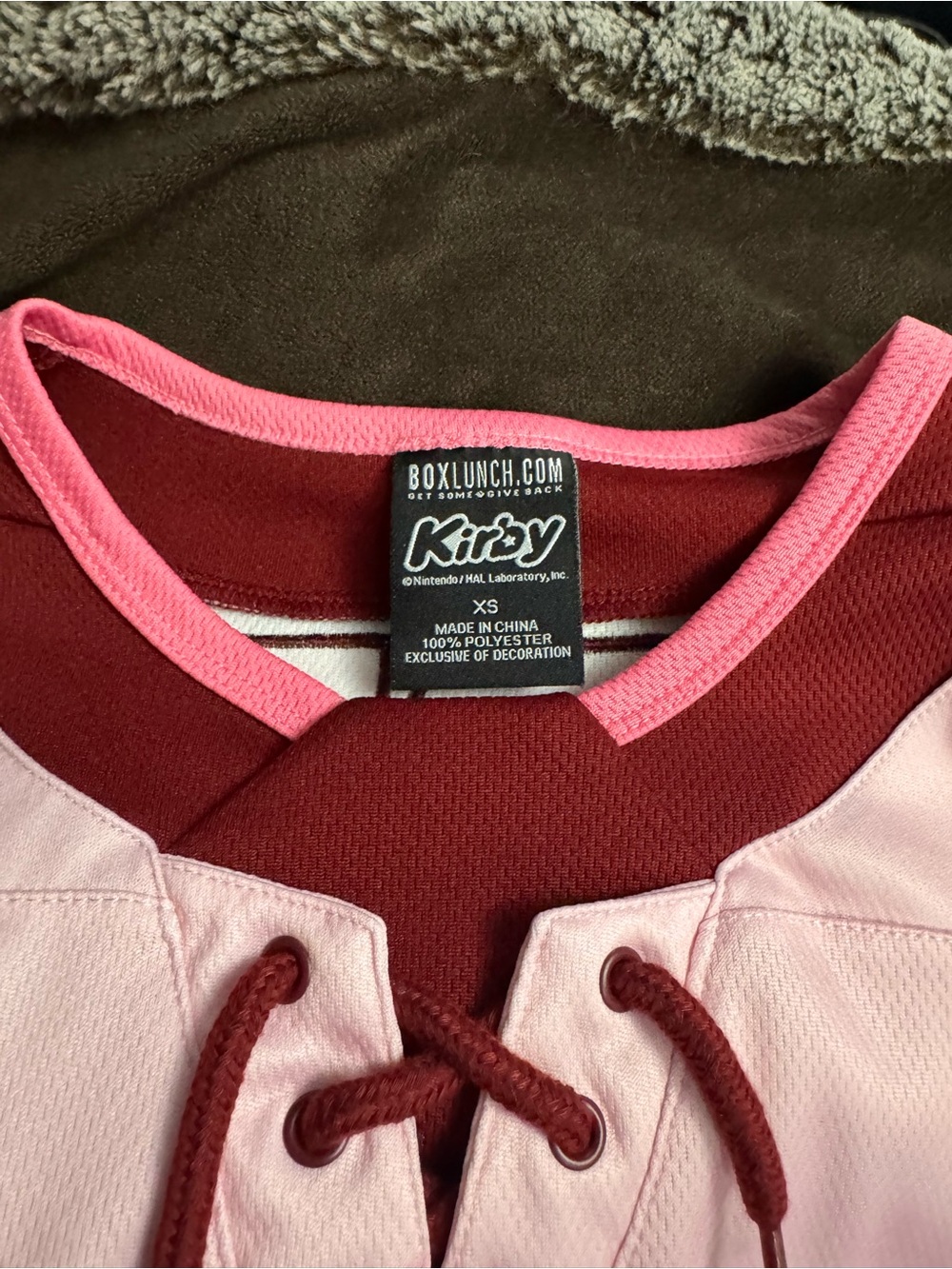 Kirby Pink & Blue Hockey Jersey - Retro Star Design - Picture 3 of 4